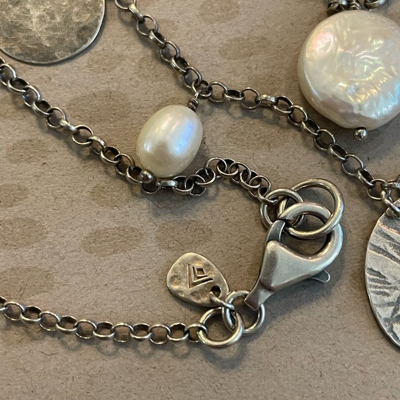 Silpada Pearl and Sterling Silver Disc 36” Necklace N2197 - Picture 15 of 15